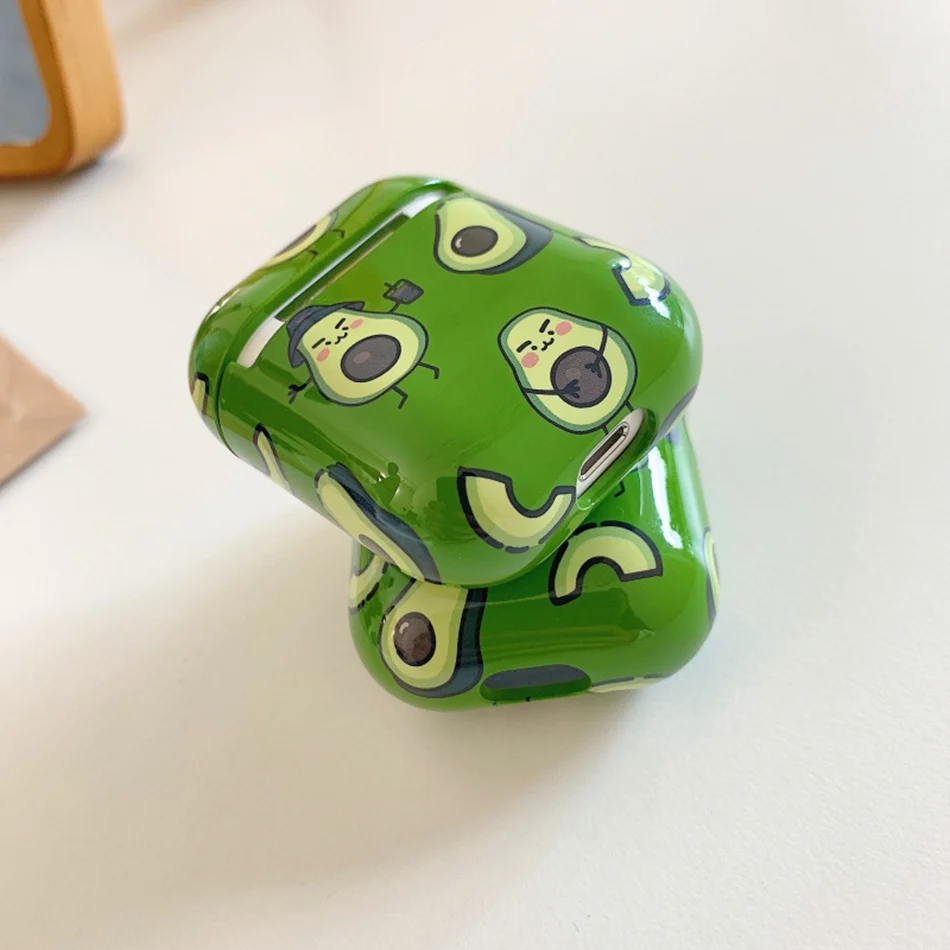 Чехол для наушников с цветком для Airpods 2, роскошный чехол с авокадо, прекрасный Чехол, защитный чехол для Apple Air Pods, чехол для наушников, аксессуары