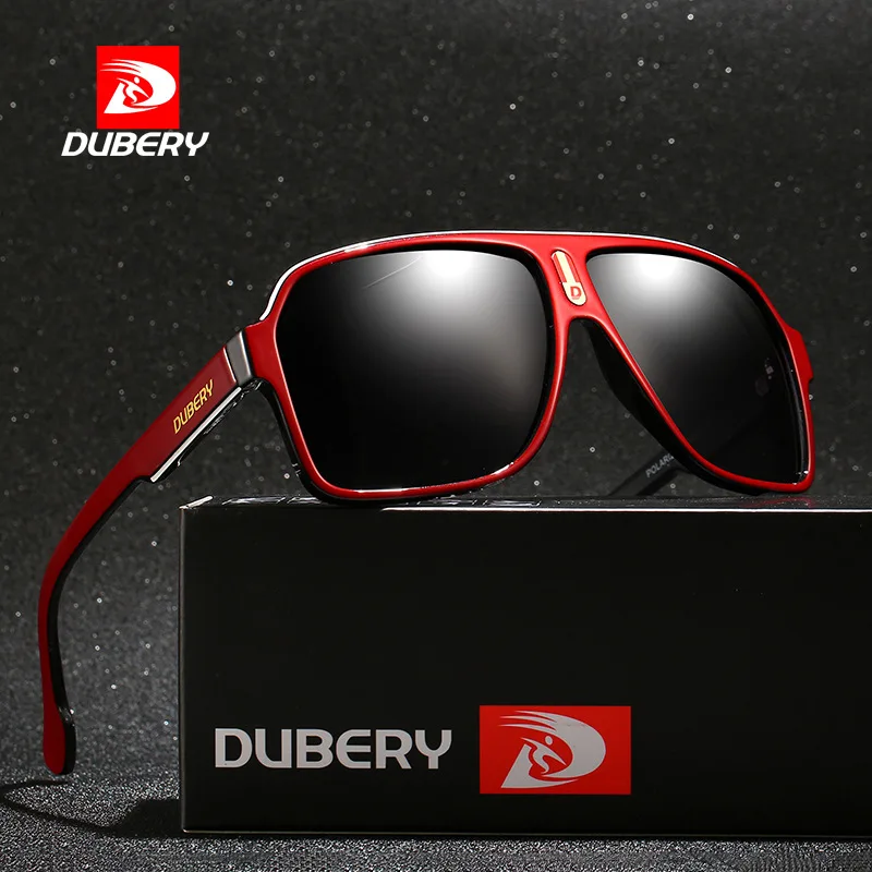 

2020 DUBERY Polarized Sunglasses Men and Women Toad Mirror Goggles Retro Sunglasses Sport Driving Retro Mirror Luxury Brand
