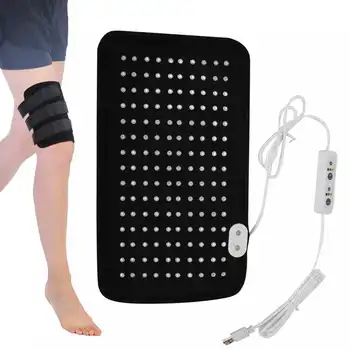 

Knee Red Light Therapy Device Pain Relieve Near Infrared Heating Pad for Arthritis Heating Kneepad LED Therapy Wrap