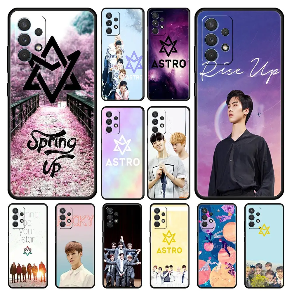 KPOP ASTRO band boys Case for Samsung Galaxy A42 A32 A52 A72 A22 A02s A03s A13 A11 A12 A21s A31 A41 A51 A71 A91 Soft Cover | Мобильные