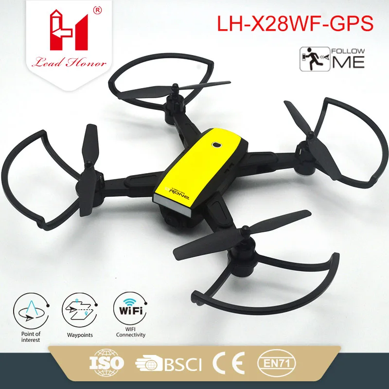 

Lh-x28gwf Foldable Smart Hover Real-Time Transmission Axis And Four Aircraft Double GPS Unmanned Aerial Vehicle Aerial Photograp