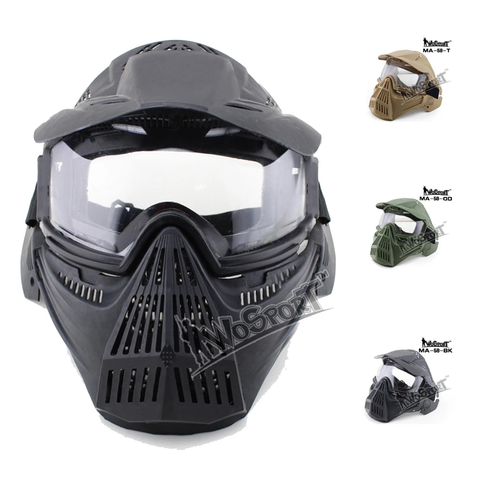 

Tactical iron warrior mask Multi Function Iron Mesh Tactical Mask with Fast Helmet and Tactical Airsoft Hunting Sport