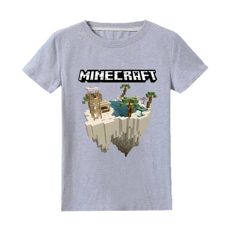

Children Cartoon Funny Baby Minecraft Print Cartoon Funny T Shirt Kids Happy Birthday Present T-shirt Boys Girls Summer Clothes
