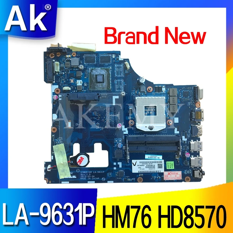 

Akemy For Lenovo G500 LA-9631P Laotop Mainboard LA-9631P Motherboard with HM76 HD 8570M GPU