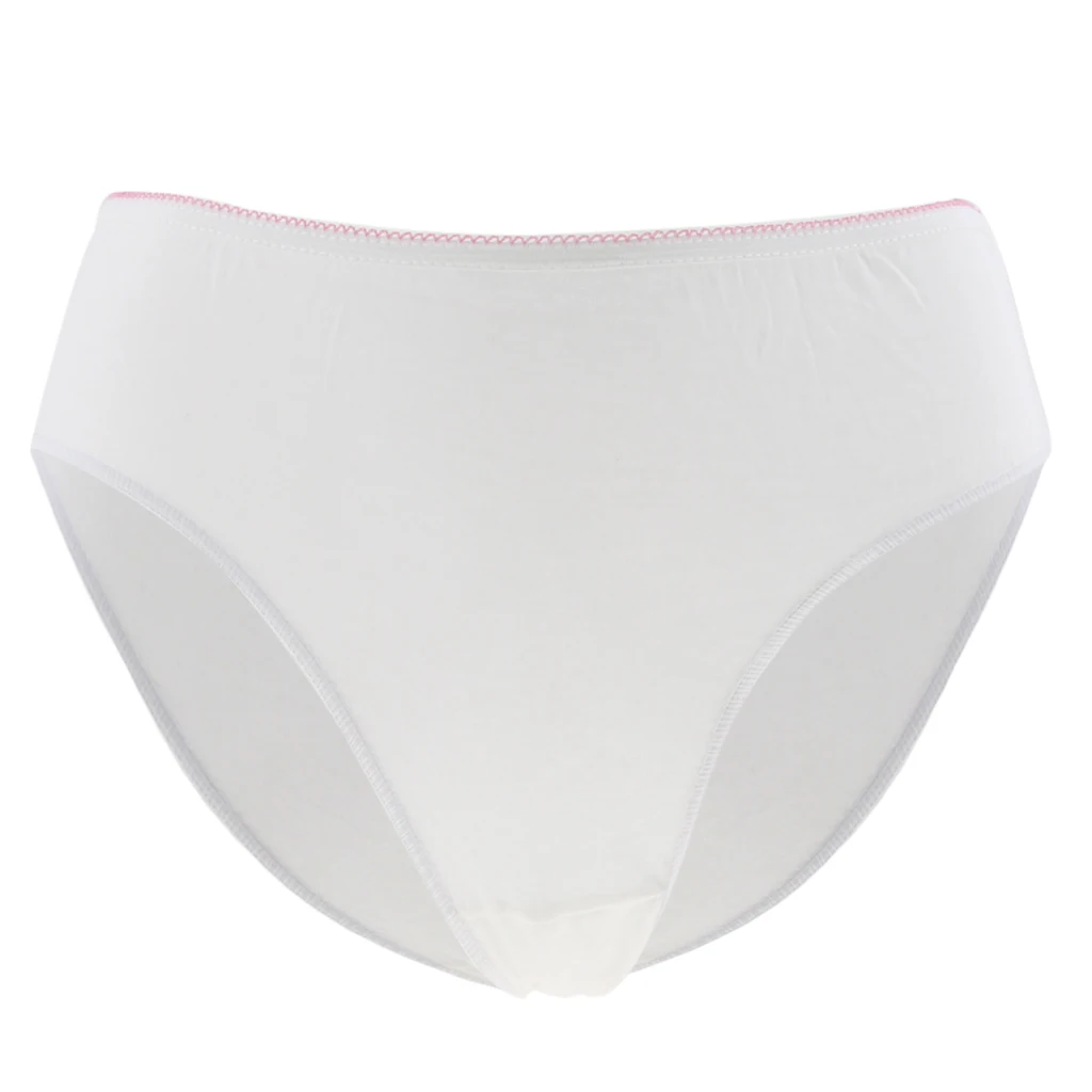 5 Pieces / Pack Lady Women Disposable Cotton Large Underwear Travel Panties Briefs for SPA Beauty Salon Hotel Trip Outdoor