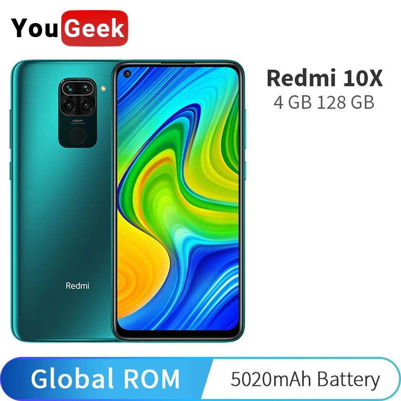 Глобальная прошивка Xiaomi Redmi 10X объемом памяти 4 Гб/6 ГБ 128 мобильный телефон 4G 10X5020