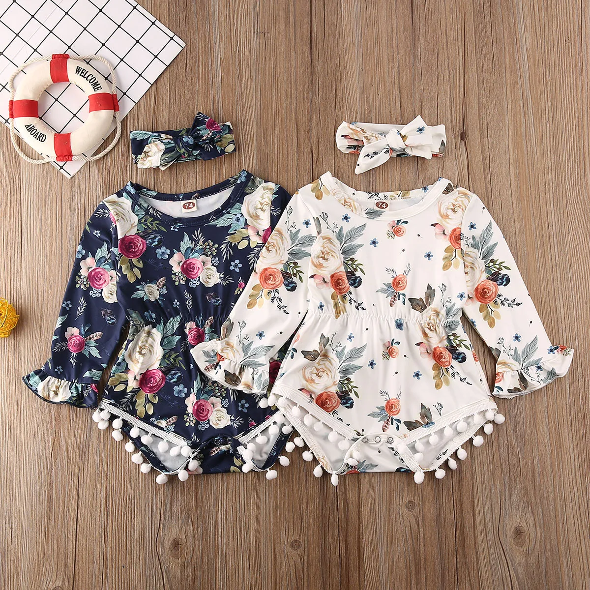 white sunflower romper