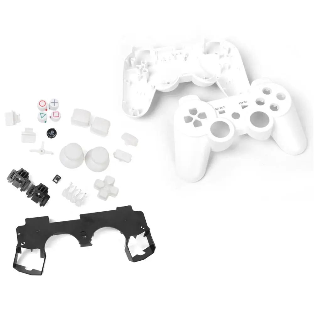 Белый металлический чехол с полным корпусом комплект кнопок для Sony PlayStation3 PS3