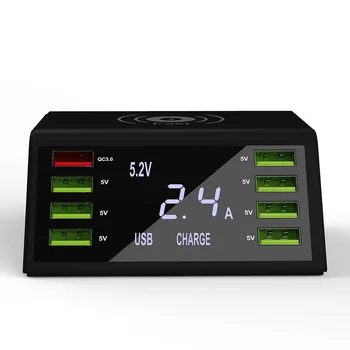

High Quality Wireless Fast Charging Dock Station Charger Universal Compitable for Mobile Smart Cell Phone Charger Accessories