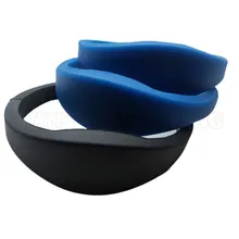 10 шт./лот EM4100 Близость 125 кГц RFID Браслет Водонепроницаемый силиконовый браслет rfid пассивная карта контроля доступа для событий