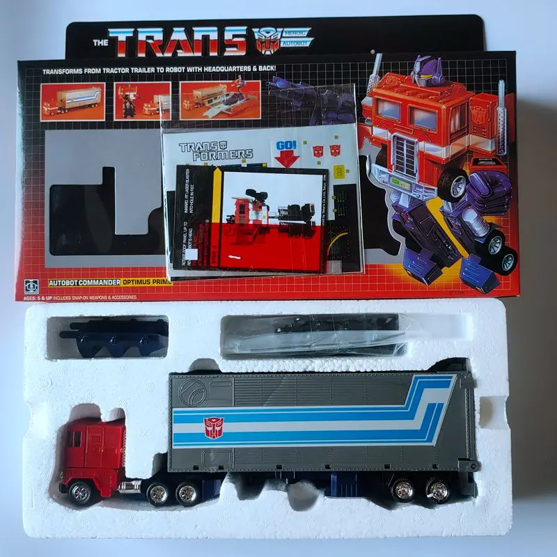 VINTAGE TRANSFORMERS G1 REISSUE OPTIMUS PRIME REPRODUCTION BOX ONLY 