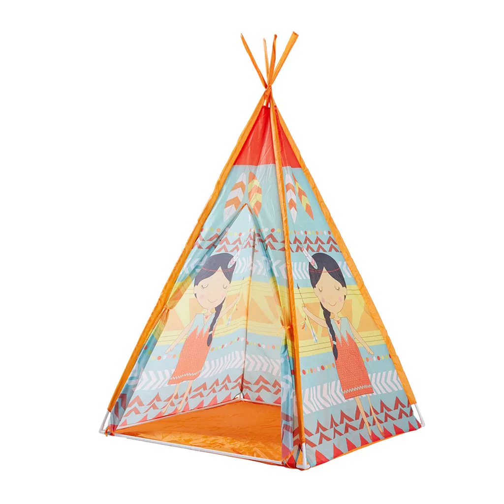 

Foldable For Children Tent Kids Playhouse Indian Style Tent Indoor & Outdoor Boys Girls Outdoor Beach Infantil Gifts #1204