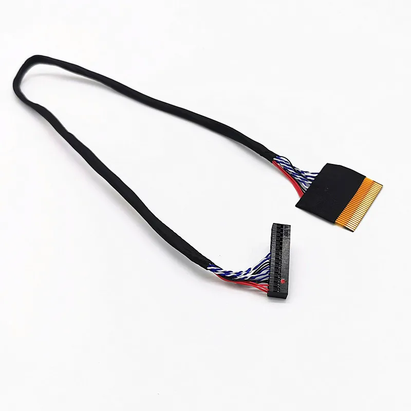 P-TWO FFC Turn Dupont LVDS Cable single 8 30Pin 1ch 8-bit 30pins 1mm Pin Pitch 400mm for DE320AGE-V2 CY-DE320AGEV2L