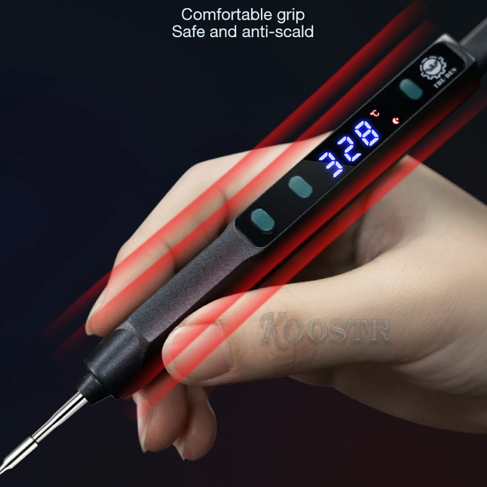 68TE/TF/TH Series Nano CNC Electric Soldering Iron USB Adjustable Anti-static Intelligent Heating Sleeping Constant Temperature |