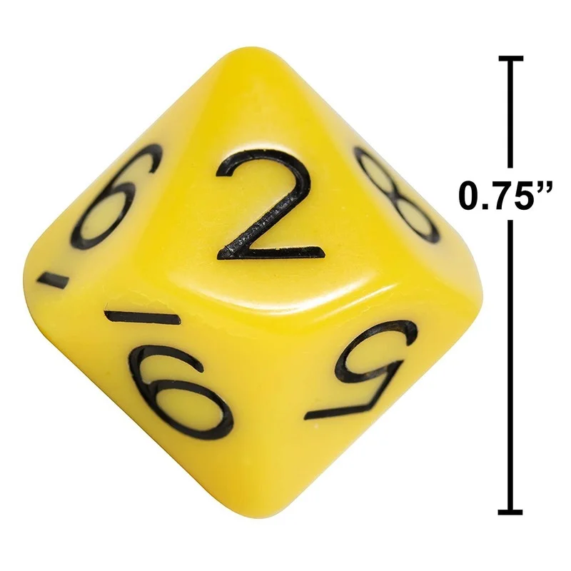 

10 шт./компл. Dnd10 кости для лица 0-9 кости для бега настольная игра грамотность Цвет Дети Обучение кости желтый
