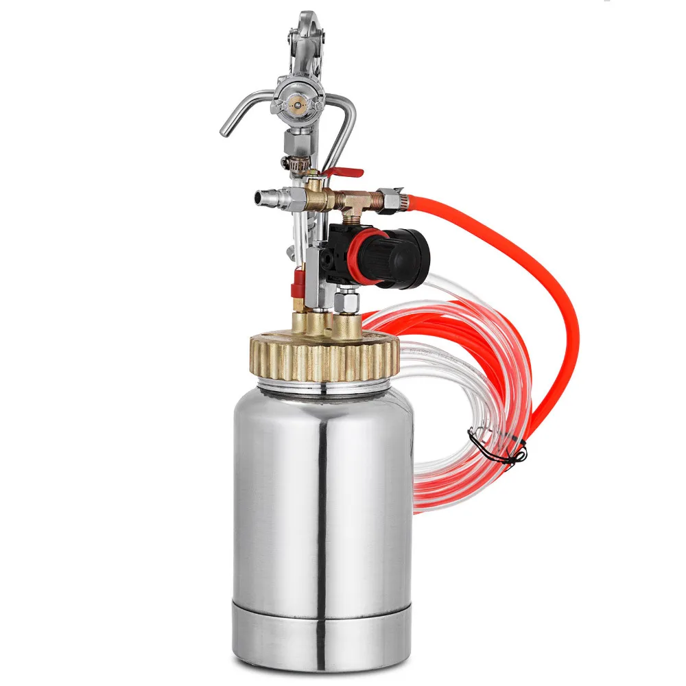 

2 liters 0.5 Gallon Colorful paint Water-in-water spray gun Marble paint Latex paint stone paint Pressure tank ejection gun