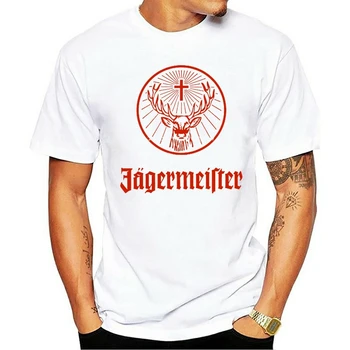 Jagermeister Camiseta Álcool Bebida Laranja University Impresso 2Xl MenSize S 2021 de moda de ocio Camiseta 100% de algodón