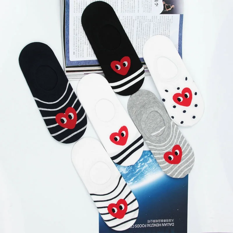Корейские женские лодочные носки с маленькими глазками, хлопковые Забавные милые уличные носки Kawaii, Модные Повседневные носки в стиле Харадзюку, дышащие, Skarpetki