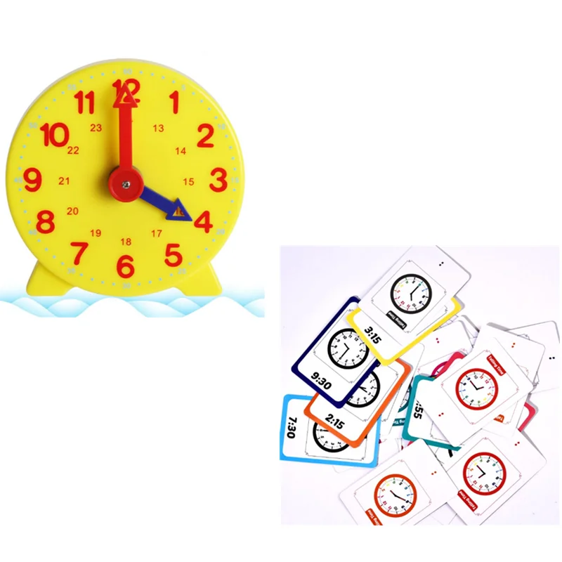 Free Shipping Montessori Student Learning Clock Time Teacher Gear Clock 4 Inch 12/24 Hour Telling Time Flash Card 1 Free Shipping Montessori Student Learning Clock Time Teacher Gear Clock 4 Inch 12/24 Hour Telling Time Flash Card 1