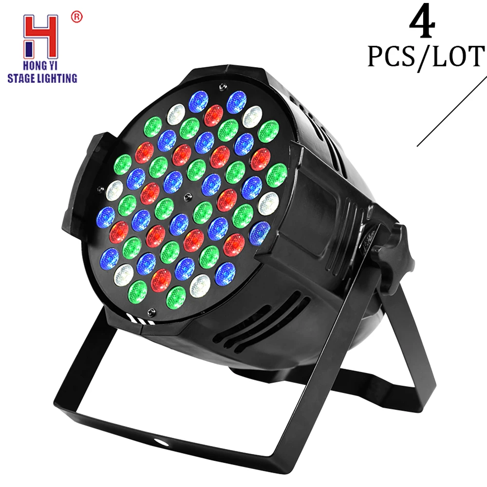 

Led dj lights 54x3w RGBW par DMX led stage lighting strobe effect for disco nightclub party lights 4pcs/lot