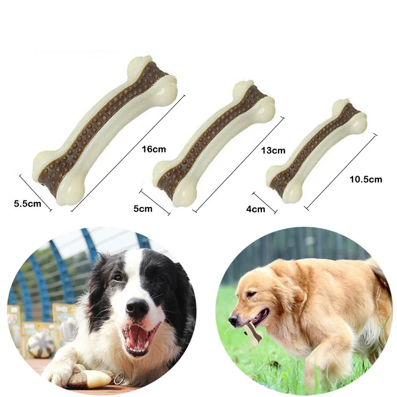 Pet Dog Chews Toys Pet Toy Supplies Leather Cowhide Bone Molar Teeth Clean Stick Food Treats Dogs Bones for Puppy