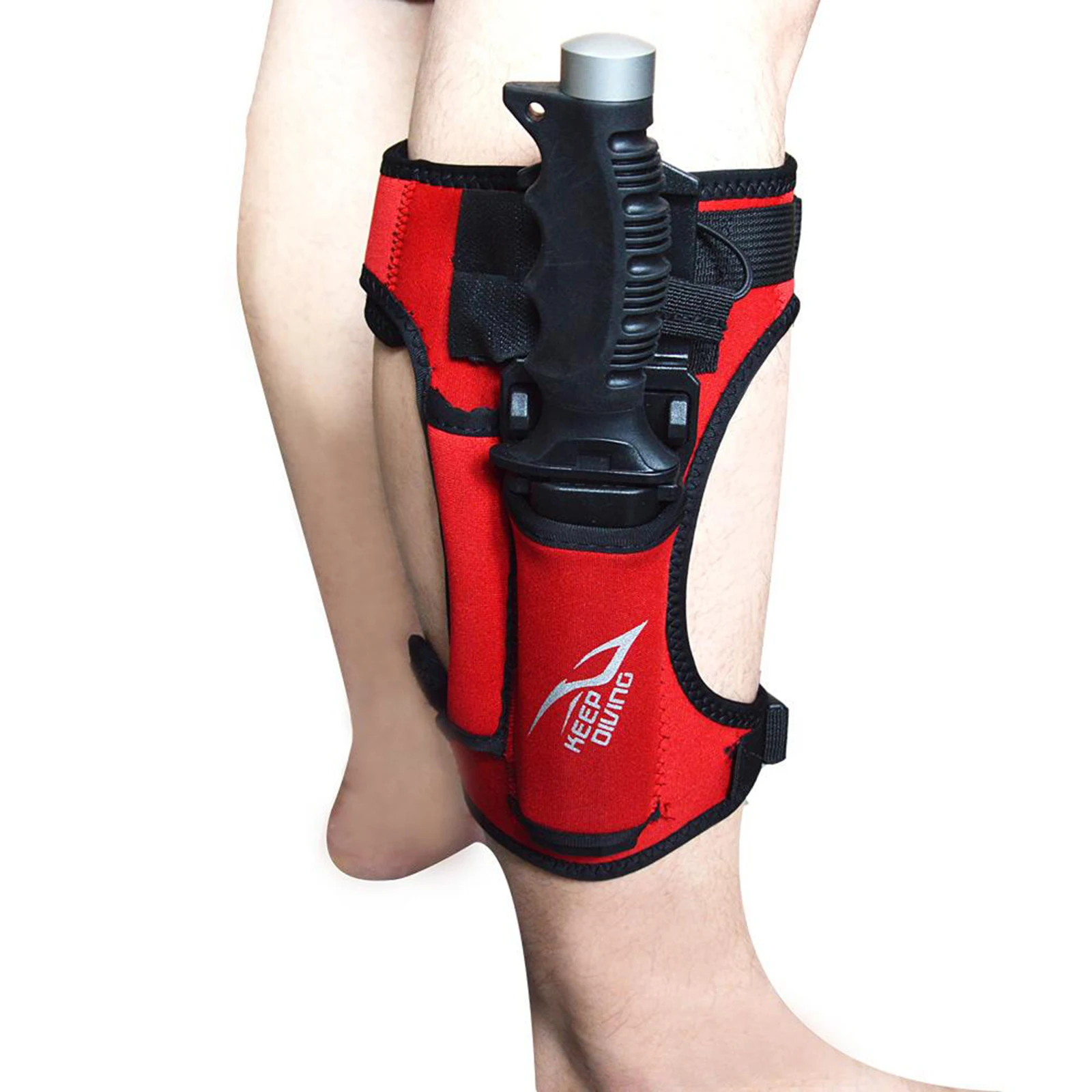 Premium Diving Knife Holder Wrap Neoprene Sheath Leg Straps with 2