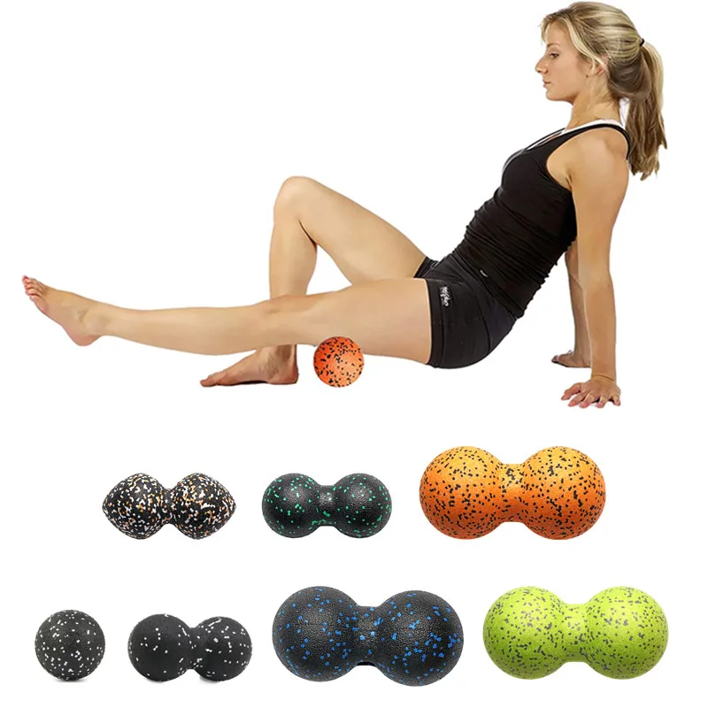 EPP Lacrosse Myofascia Ball Peanut Massage Ball Yoga Gym ad alta densità rilassante alleviare il dolore esercizio dell'attrezzatura