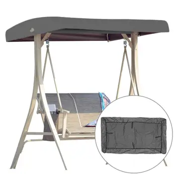 

Waterproof Patio Swing Canopy Cover Replacement 3-Seater Garden Swing Canopy UV Sun Shade Case Outdoor Chairs Hammock Covers Bag