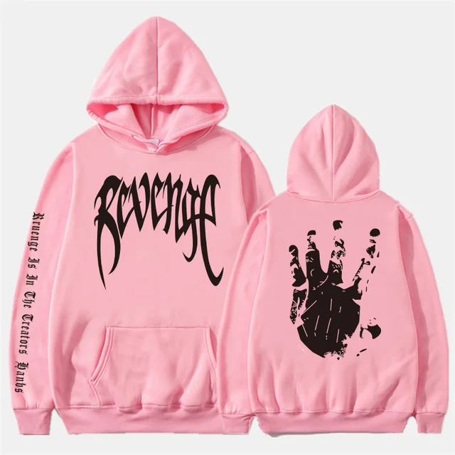 revenge hoodie pink
