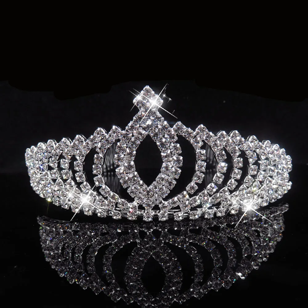 Corona De Princesa Con Cristales – Tiara Elegante Para Cumpleaños, Bodas Y Fiestas