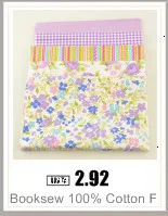 Booksew 7 шт./лот 40x50 см DIY атласное платье швейный материал печатная ткань в цветочек краситель хлопок саржевая ткань Telas Tissu Stoffen