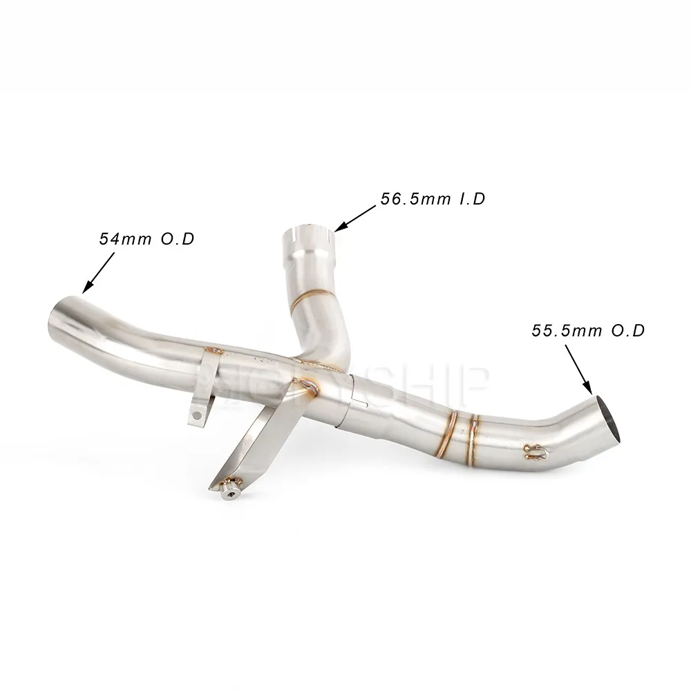 Exhaust Link Pipe Slip-on For Ducati Multistrada 950 2017 to 2020 2021 Multistrada 950 S Escape Motorcycle - Image 3