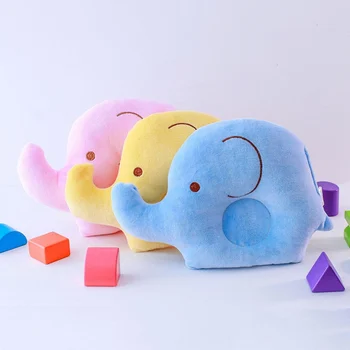 

Newborn Baby Boy Girl Cute Elephant Memory Velvet Pillow Prevent Flat Head Pillow Anti-roll Healthy Positioner Support Kids Gift