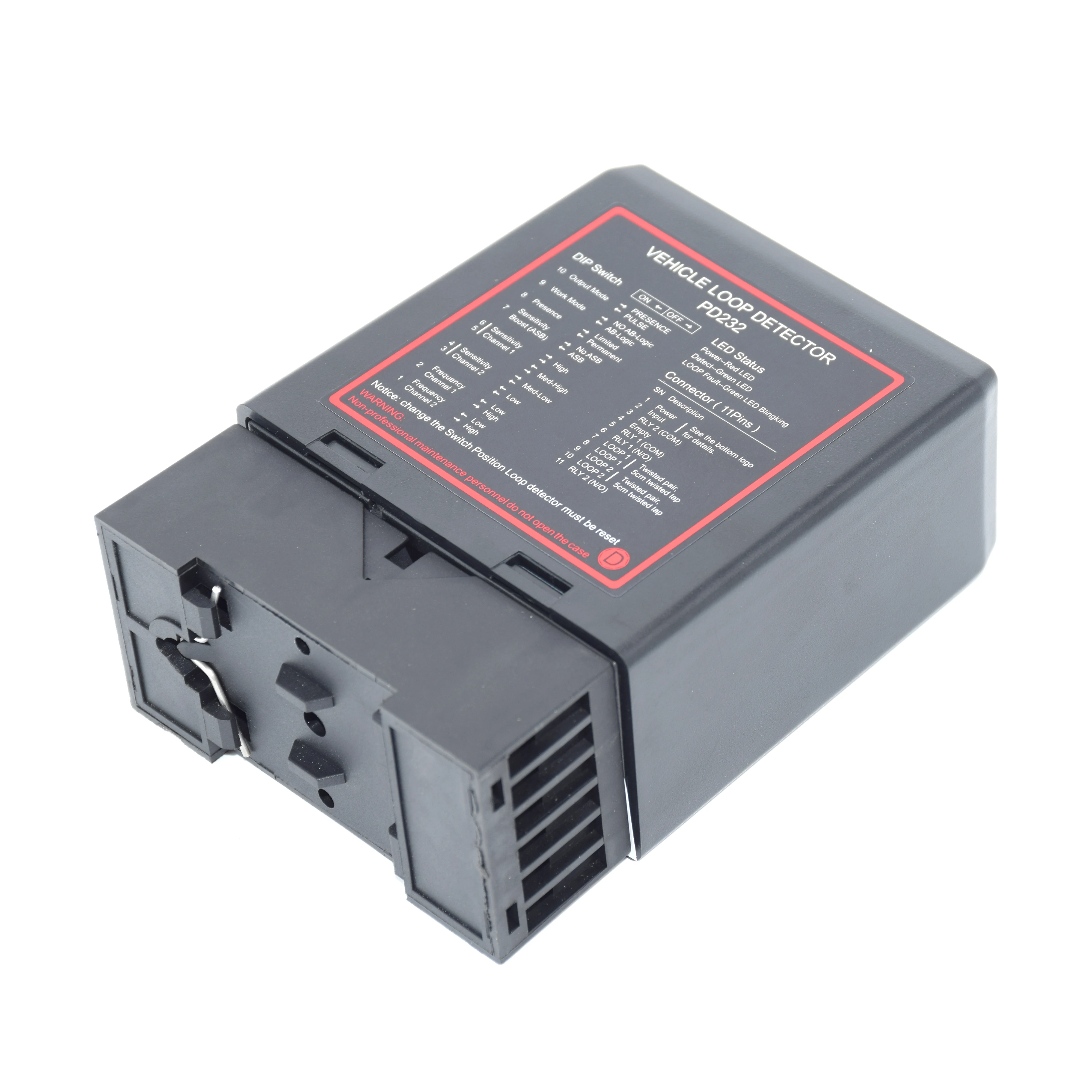 PD232A 2 Channel Vehicle Loop Detector For Door Opener Car Parking Management