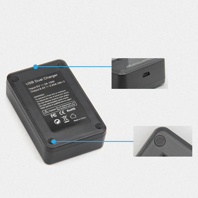 Зарядное устройство Usb с двумя портами для камеры Fz100 ЖК дисплей быстрая зарядка