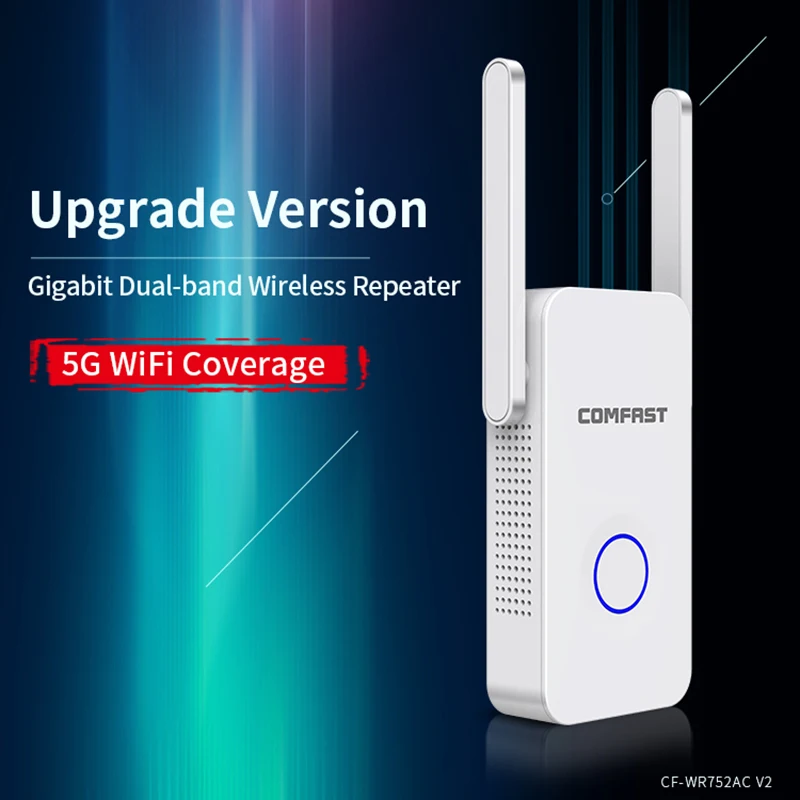COMFAST 1200 Мбит/с высокой скоростью WI-FI Ретранслятор Dual Band 5G усилитель сигнала