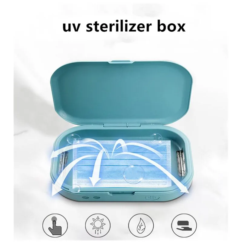 

UV sterilizer box ultraviolet sterilization 5V dual UV cell phone sterilizer glasses mask sterilizer box with Aroma sterilizer