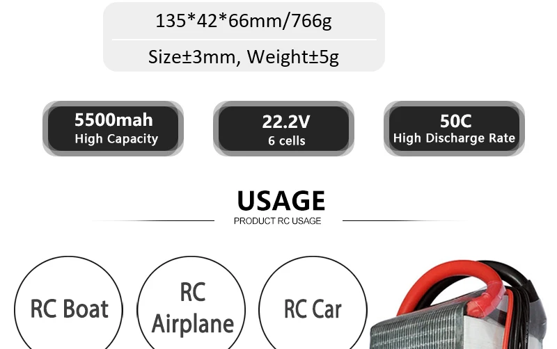 HRB 6S 22,2 V Lipo батарея XT60 2200mah 1800 2600mah 3300mah 4000mah 5000mah 6000mah 10000mah 12000mah 16000mah 22000mah RC запчасти