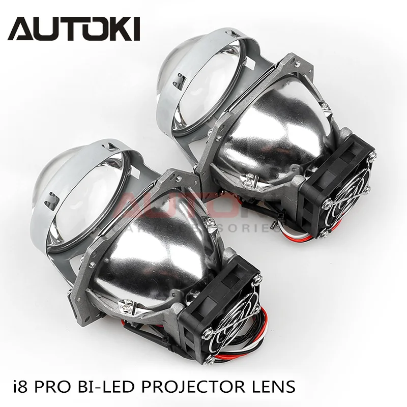 AUTOKI New I8 Pro 80W Hella G5 Brakcet Bi-led proejctors lens for Car headlight retrofit led lens