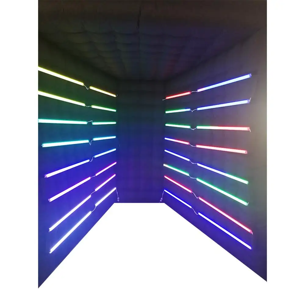  Hot Vogue Photo booth with tube lights Portable Photo both backdrops with inner air fan for party w