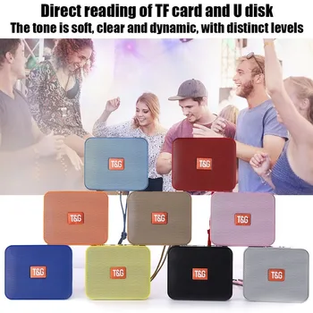 

Mini Bluetooth Speaker Square Outdoor Music Player with FM Radio Bluetooth Subwoofer Hands-free Call TWS Bluetooth Speaker