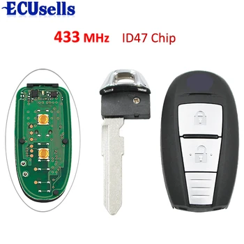

OEM Keyless Entry 2 Buttons Smart Key Card for Suzuki Vitara 433MHZ With 47 Chip Original Key