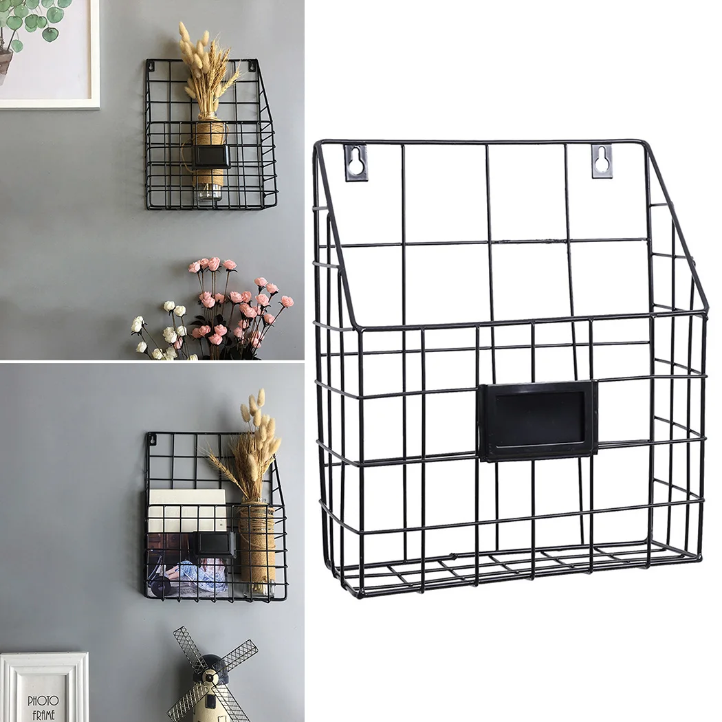 Стальная корзина для хранения полка с ручкой черный специй трав уксуса обработка