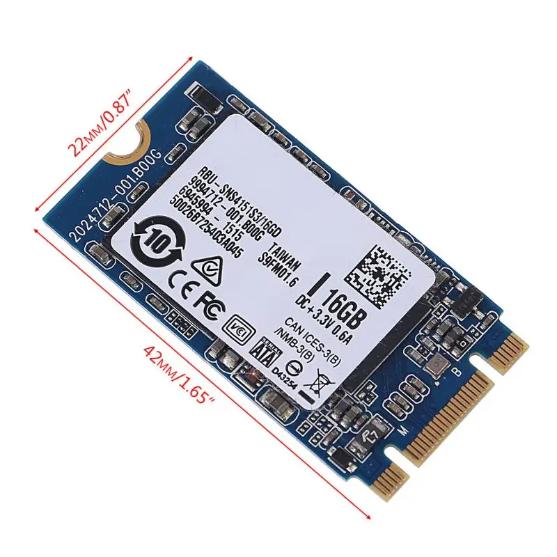 SNS4151S3 16GB SATA Module Internal SSD Half Slim Solid State Hard Disk Drive for Laptop PC Computer Notebook