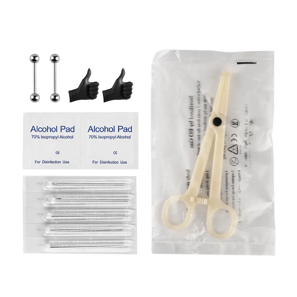 Body Piercing Tools set Pliers Ear Lip Navel Nose Tongue Septum Forcep Clamp Plier Tool For Tattoo Body Jewelry