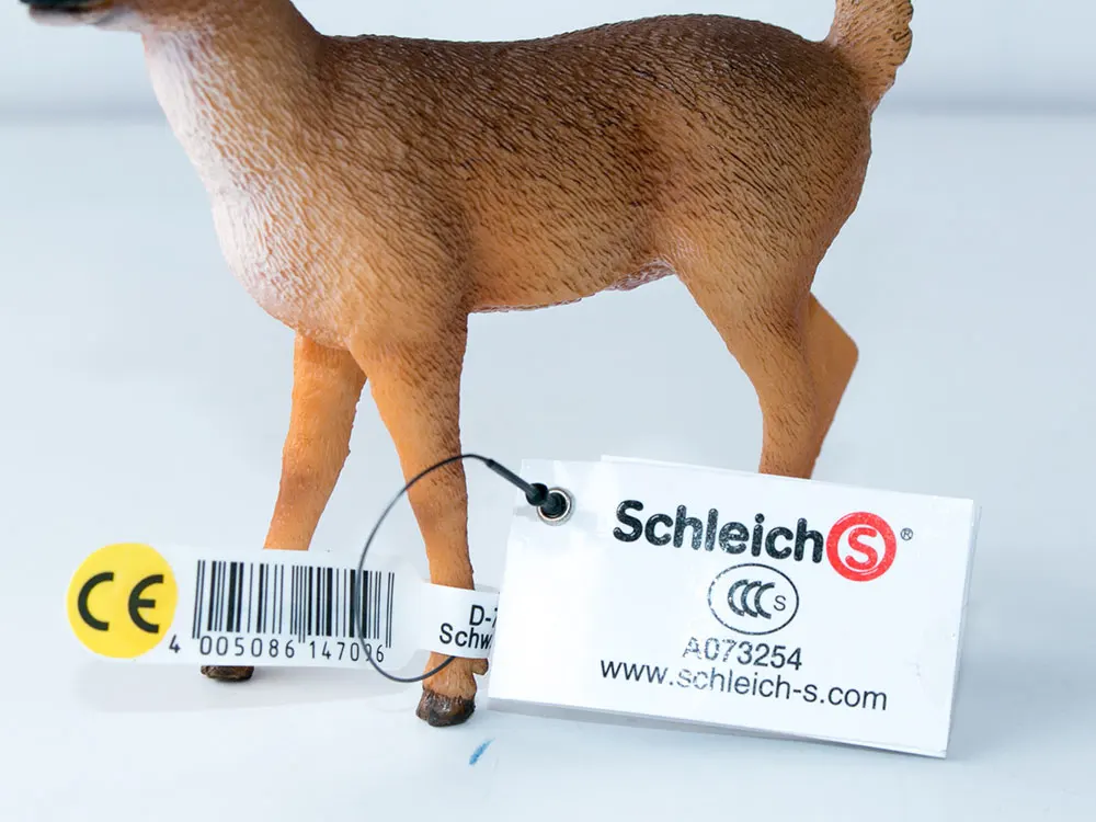 Schleich фигурка животного с белым хвостом пластиковая игрушка модель #14709