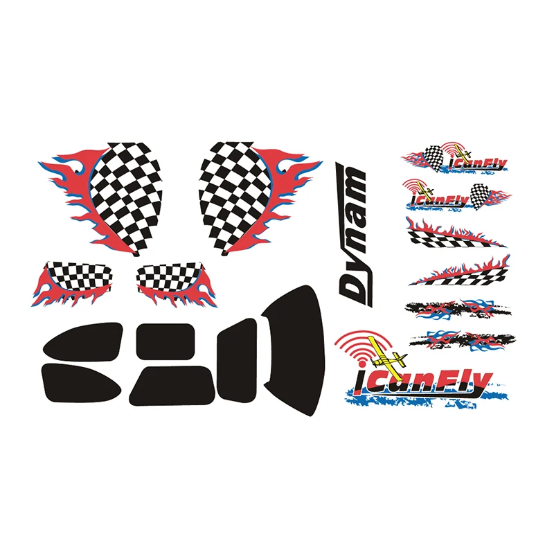 Decal Set for Dynam RC Warbird Planes and Airplane JetsParts