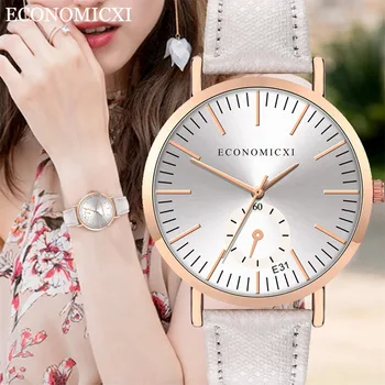 

Creative Fashion Simple Watches for Women Retro Casual Leather Band Ladies Quartz Wrist Watch Female Clock Relogio Feminino