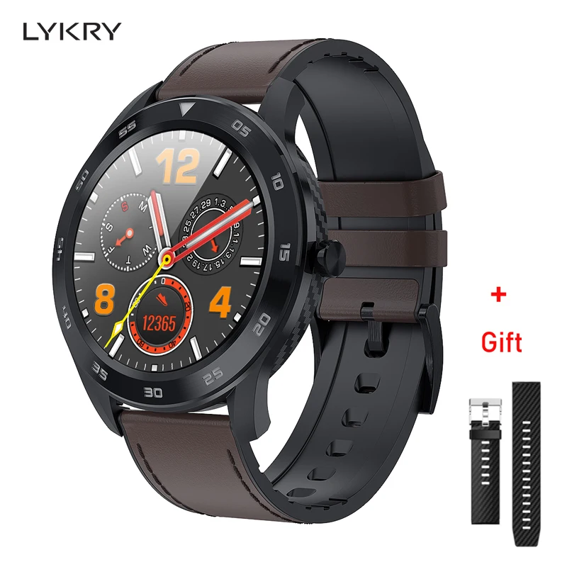 Najtaniej LYKRY DT98 inteligentny zegarek pełnoekranowy dotykowy Bluetooth 1.3 cal wybierania połączeń EEG tętno monitor ciśnienia krwi IP68 wodoodporna