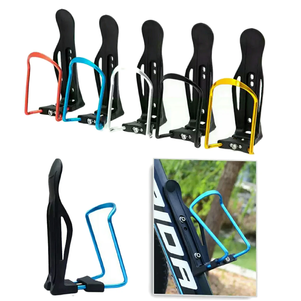 MTB Bicycle Water Bottle Holder With 360 Degree Rotatable Adapter Cycling Cup Drink Bottle Cage For Mountain Bike Accessories